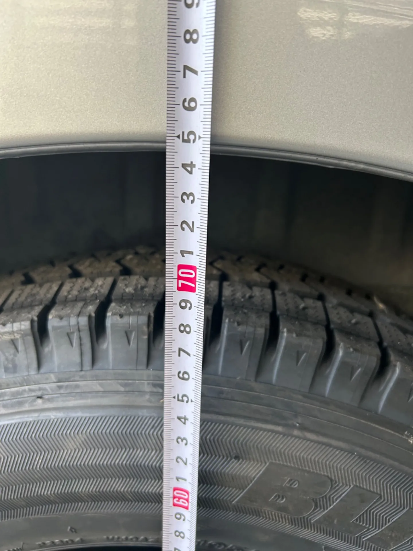 １インチ　約３センチ　ダウンしました。