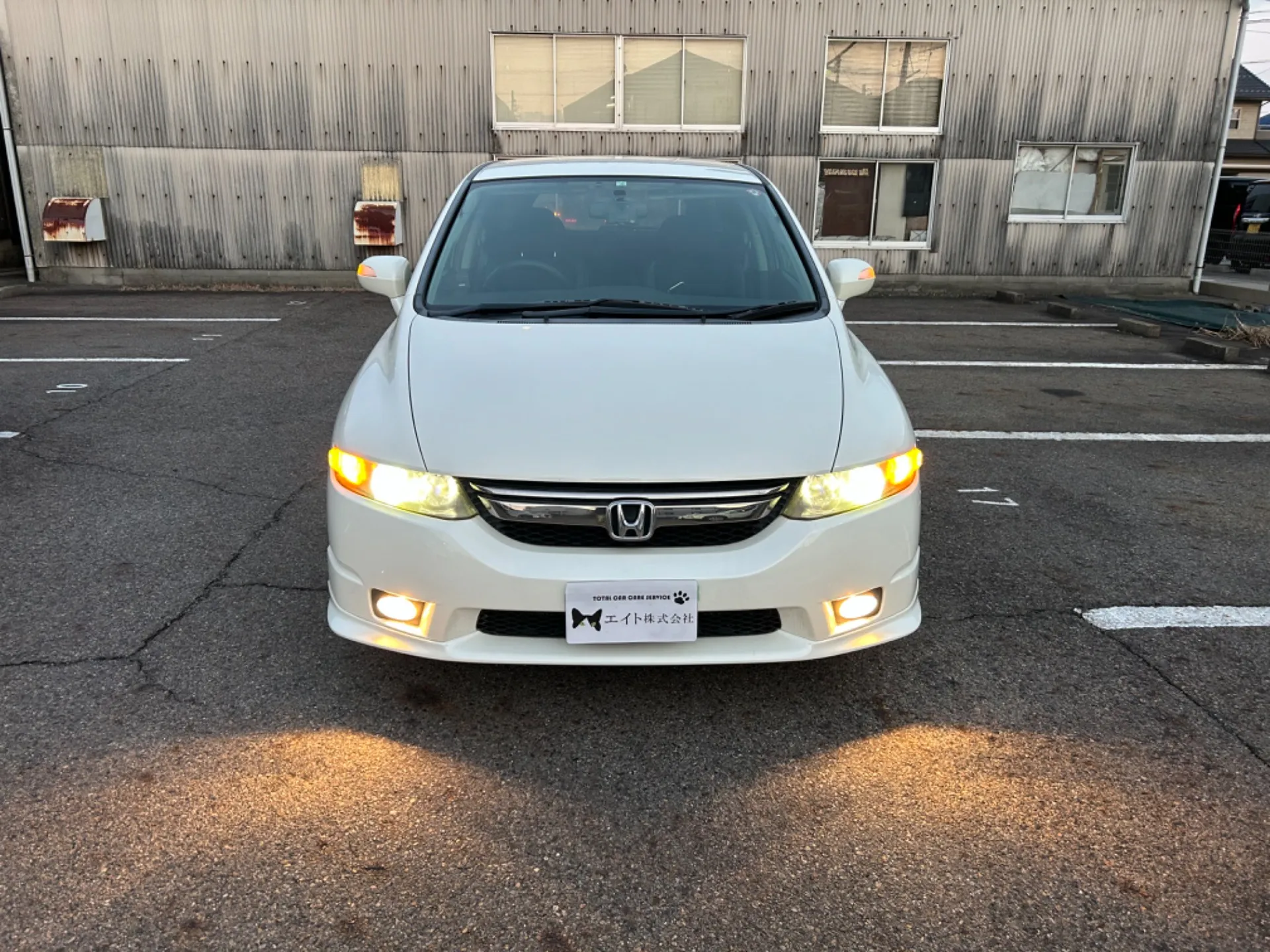 平成20年式　ホンダ　オデセイ　アブソル－ト　Absoluto　パールホワイト
