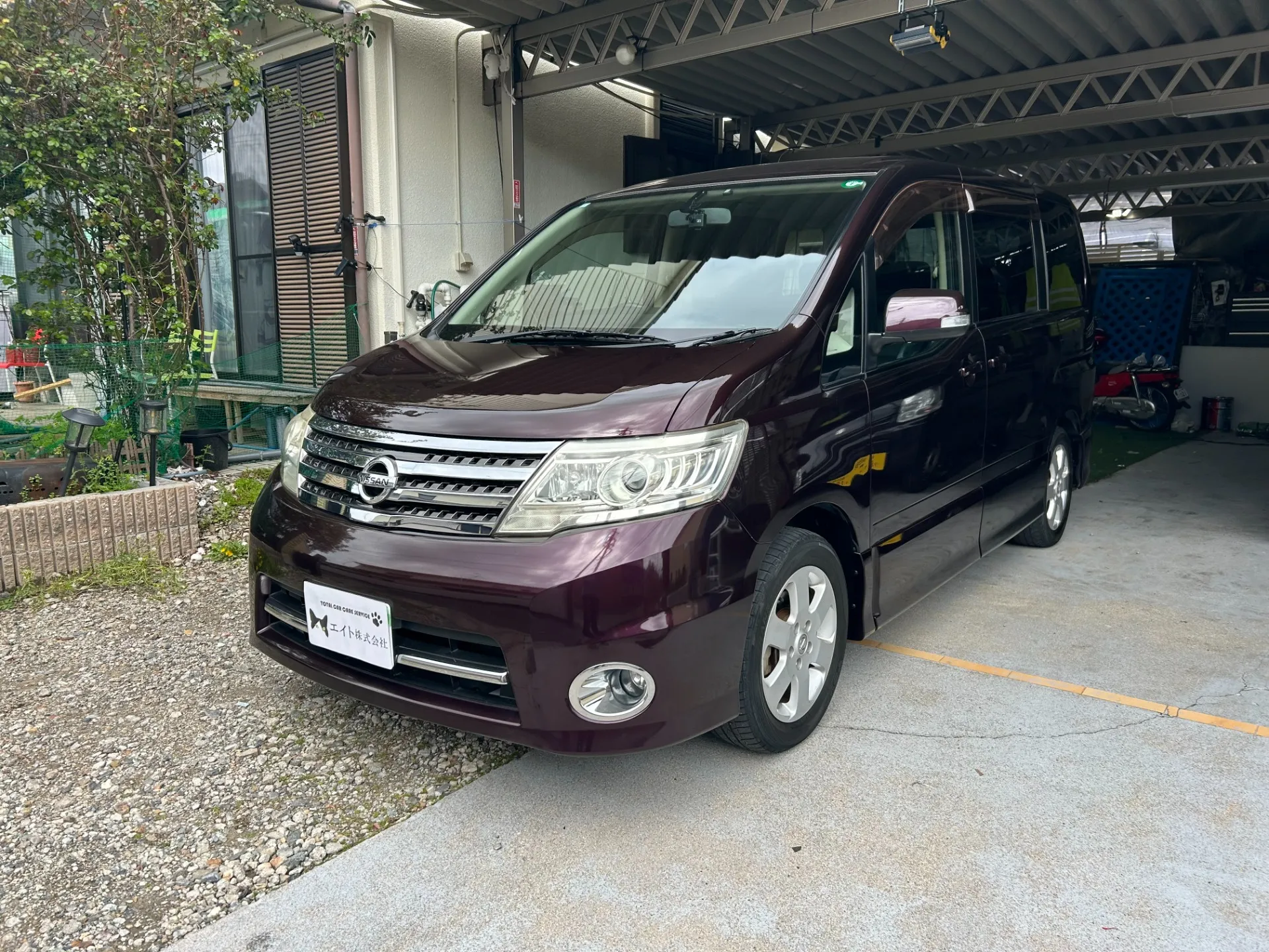 セレナ　ハイウイェイスタ－　パープル　中古車納車